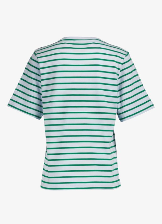 Studio Anneloes T-shirt met streepprint en logo - achterkant 5 blauw