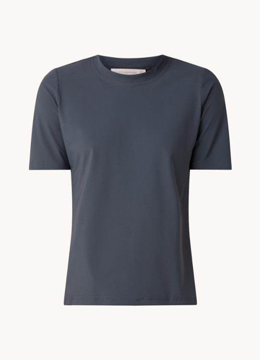 Studio Anneloes Travel T-shirt van travelstof - voorkant 2 antraciet