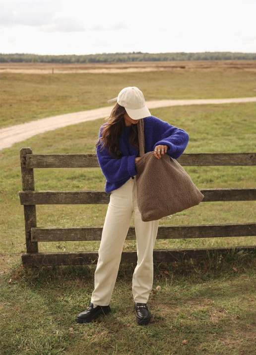 Studio Noos Chunky Teddy Mom-Bag - voorkant 5 bruin