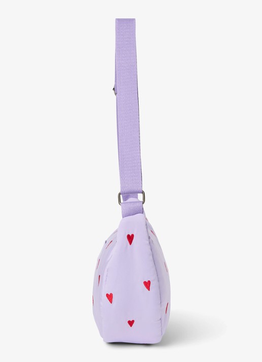 Studio Noos Crossbodytas met print - detail 2 paars