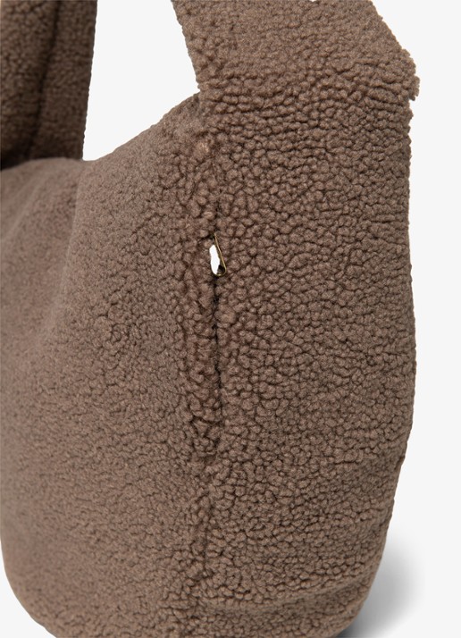 Studio Noos Crossbodytas van teddy - achterkant 7 bruin