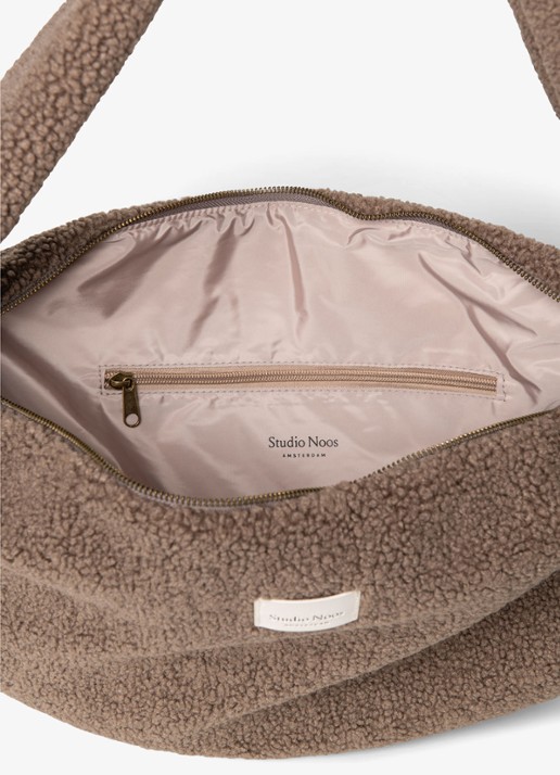 Studio Noos Crossbodytas van teddy - detail 4 bruin