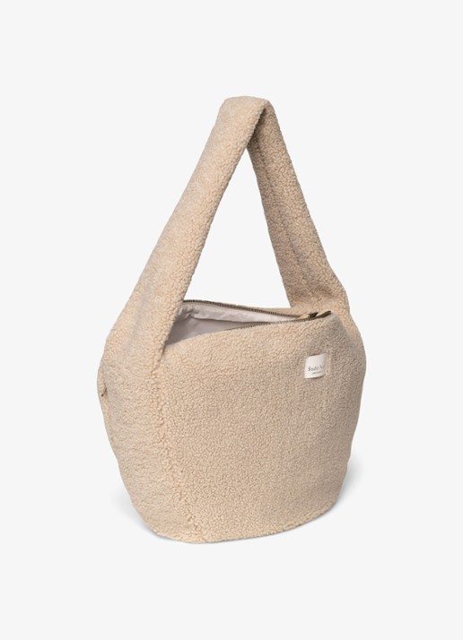 Studio Noos Crossbodytas van teddy - detail 3 beige
