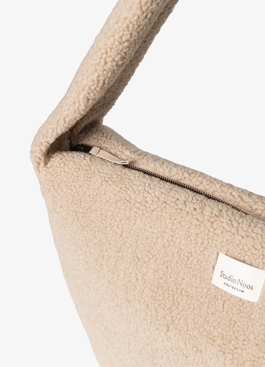 Studio Noos Crossbodytas van teddy - detail 5 beige