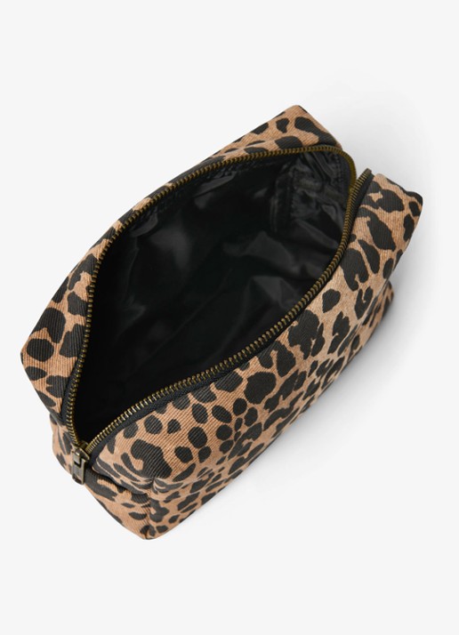 Studio Noos Etui met dierenprint - detail bruin