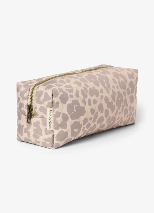 Studio Noos Etui met print - voorkant 3 lichtblauw