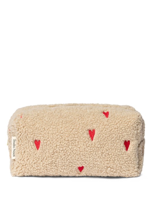 Studio Noos Hearts make-up tas van teddy