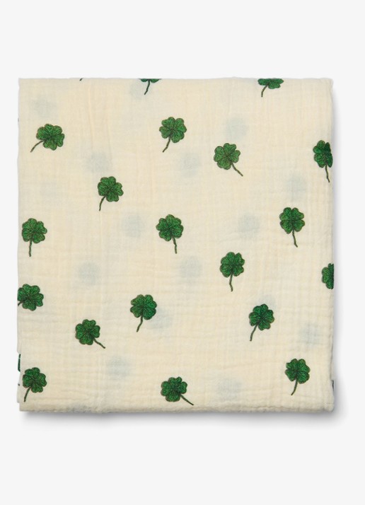 Studio Noos Hydrofiele doek met print - achterkant 2 wit