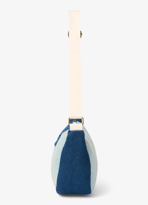 Studio Noos Patchwork crossbodytas met logo - detail 3 jeans