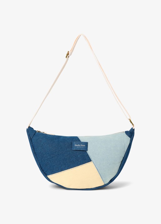 Studio Noos Patchwork crossbodytas met logo