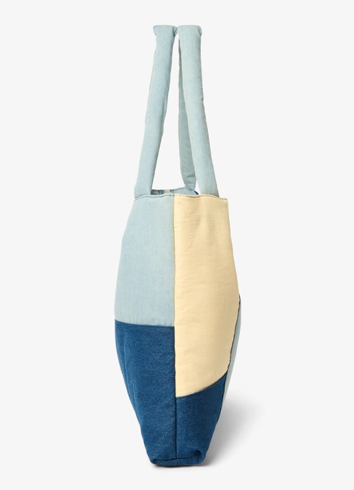 Studio Noos Patchwork Mom Bag met logo - detail 4 jeans