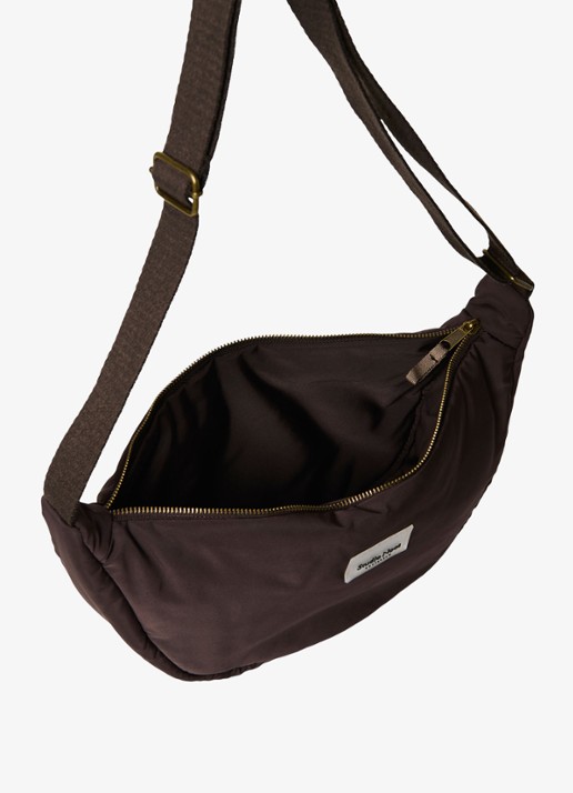Studio Noos Puffy crossbodytas met verstelbare schouderriem - detail 6 donkerbruin