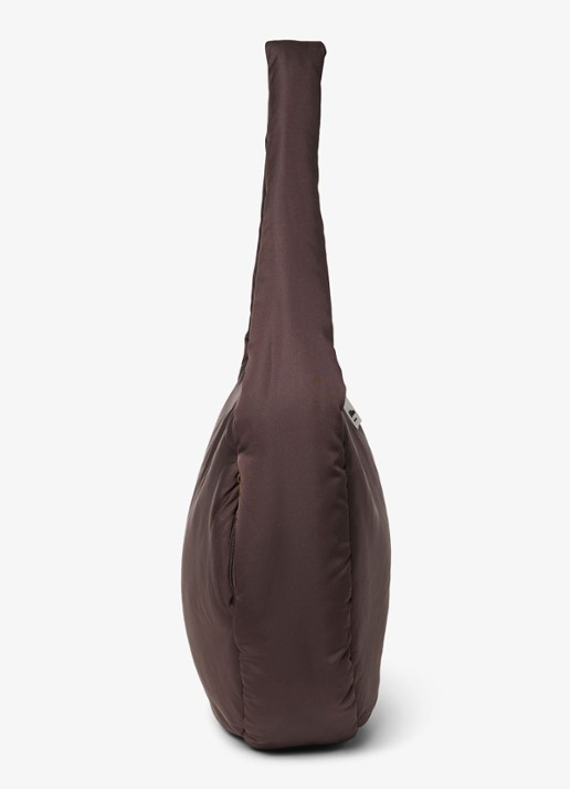 Studio Noos Puffy gewatteerde crossbodytas met logo - detail 3 donkerbruin