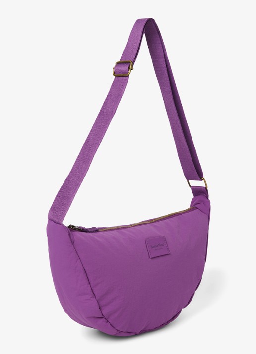 Studio Noos Textured Puffy crossbodytas met verstelbare schouderriem - detail 3 paars
