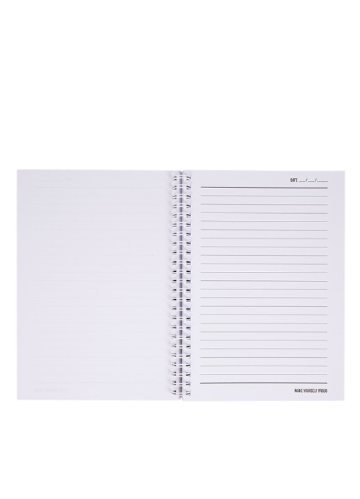 Studio Stationery Make Yourself Proud A5 gelinieerd notitieboek - detail 2 rood
