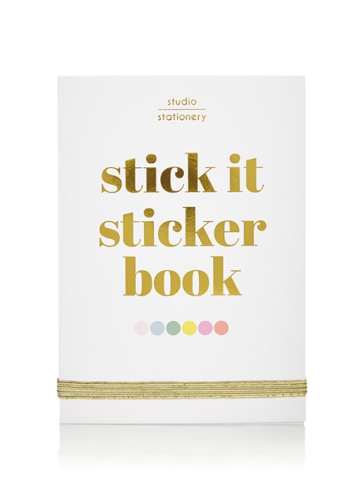 Studio Stationery Stick it sticker book - voorkant wit