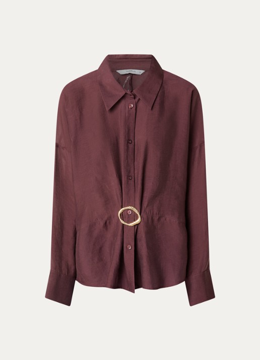 Summum Blouse met applicatie - voorkant donkerrood