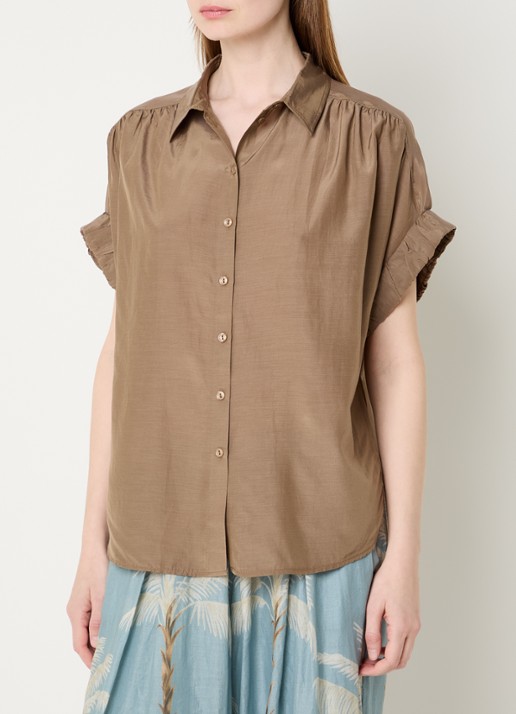 Summum Blouse met glanzende finish