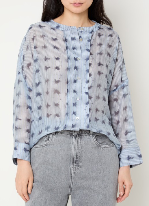 Summum Blouse met print en boothals