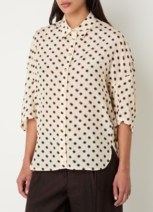 Summum Blouse met stippenprint