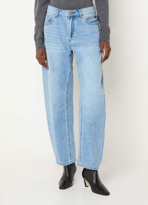 Summum High waist balloon fit jeans met lichte wassing