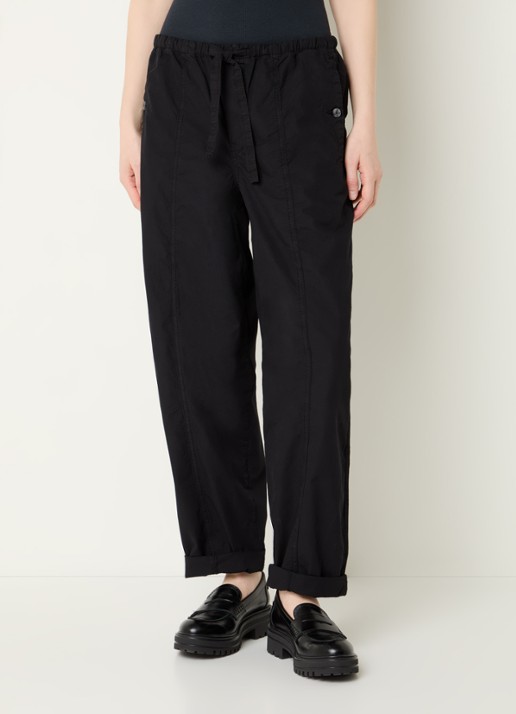 Summum High waist loose fit broek met steekzakken