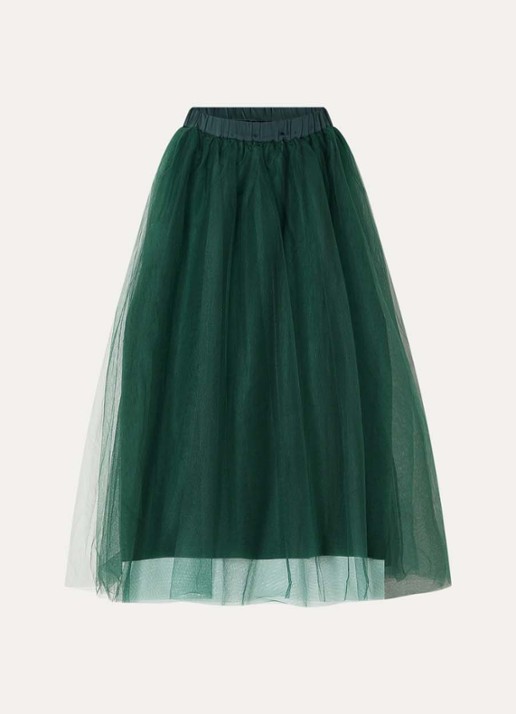 Summum Maxi rok van mesh - voorkant 3 groen