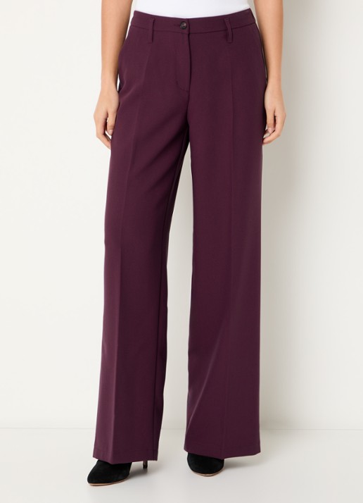 Summum Mid waist straight leg pantalon met steekzakken