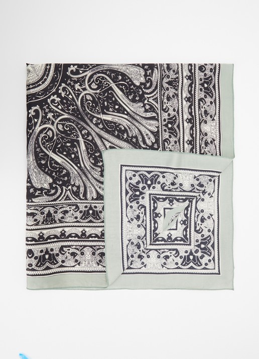 Summum Sjaal met paisley dessin 100 x 100 cm