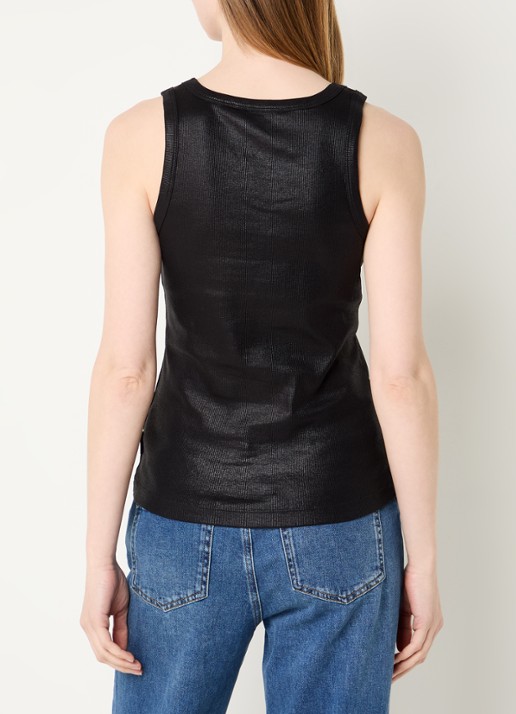 Summum Tanktop met metallic finish - achterkant 3 zwart