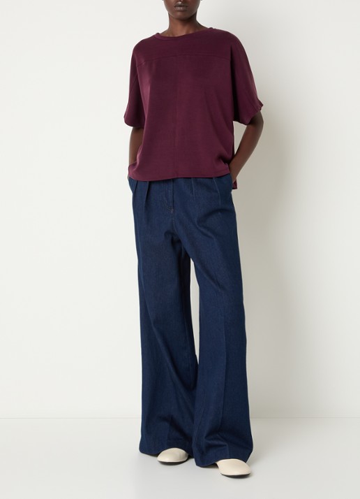 Summum Top met ronde hals - voorkant 4 bordeauxrood