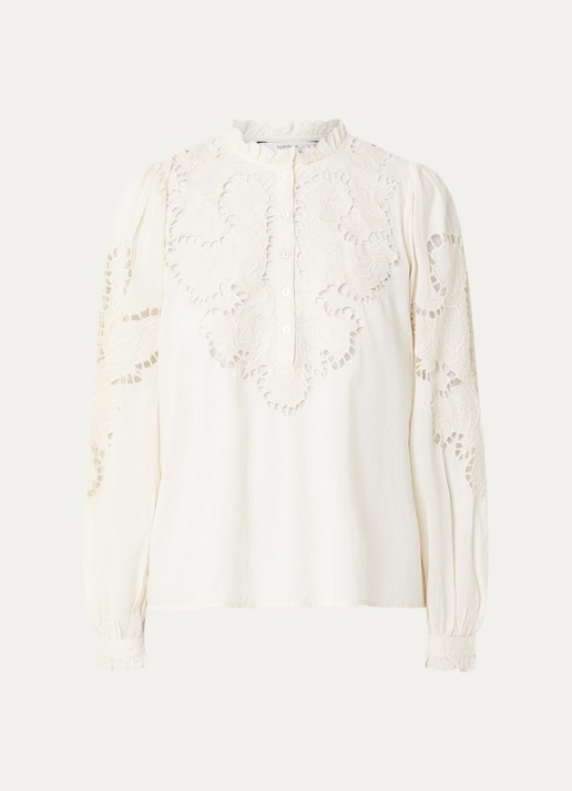 Summum Tuniek met broderie - voorkant 2 wit
