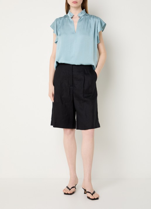 Summum Tuniek met ruches - voorkant 2 blauw