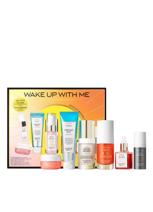 Sunday Riley Wake Up With Me Complete Morning Routine Kit - verzorginggset - voorkant 2 undefined