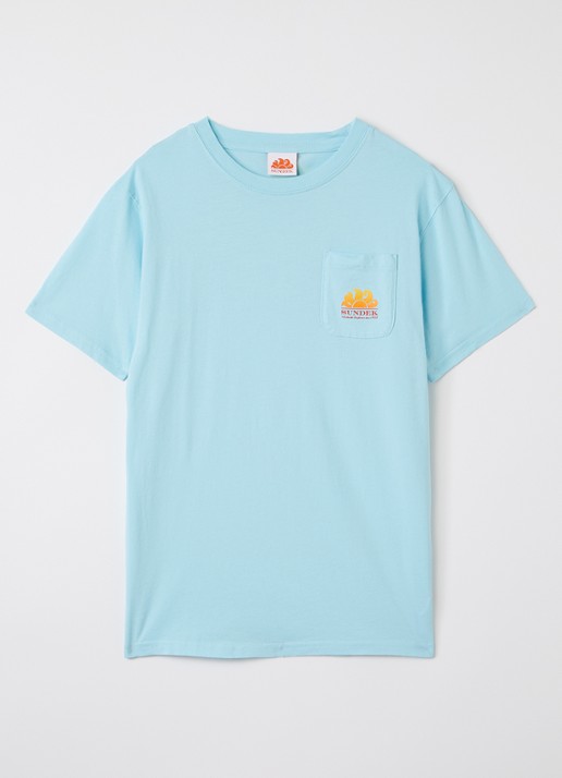 Sundek Herbert T-shirt met logo- en backprint