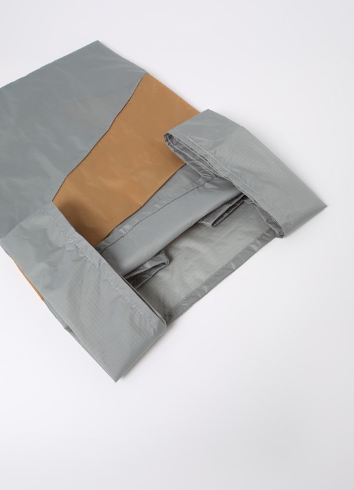SUSAN BIJL Shopping Bag waterafstotende shopper  - detail 3 lichtgrijs