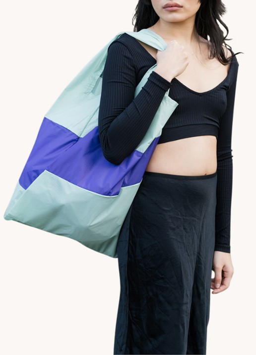 SUSAN BIJL Shopping Bag waterafstotende shopper  - voorkant 3 mint