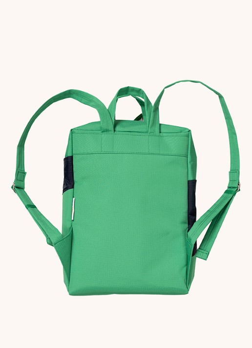 SUSAN BIJL The New Backpack waterafstotende rugzak met 13 inch laptopvak - achterkant 2 groen