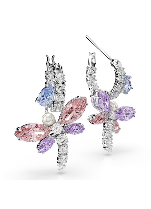 Swarovski 2026 Capsule oorringen met kristal  - detail 2 zilver