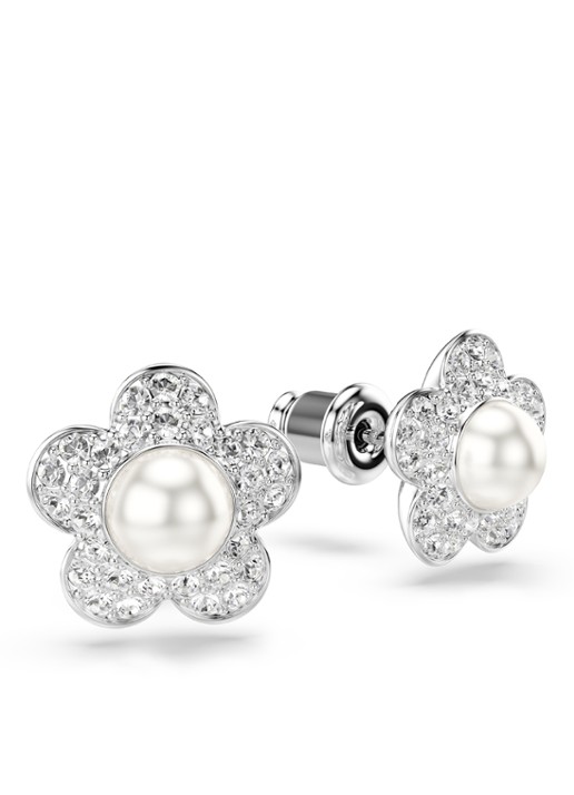 Swarovski 2026 Capsule oorstekers met kristal - detail 3 zilver