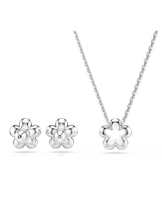 Swarovski 2026 Capsule set van ketting en oorstekers - detail 6 zilver