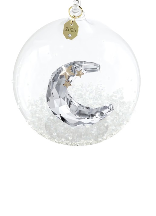 Swarovski Annual edition kerstbal 10 cm - detail 2 zilver