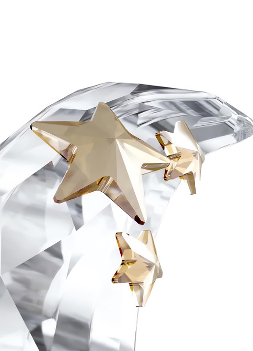 Swarovski Annual edition kerstbal 10 cm - detail 4 zilver