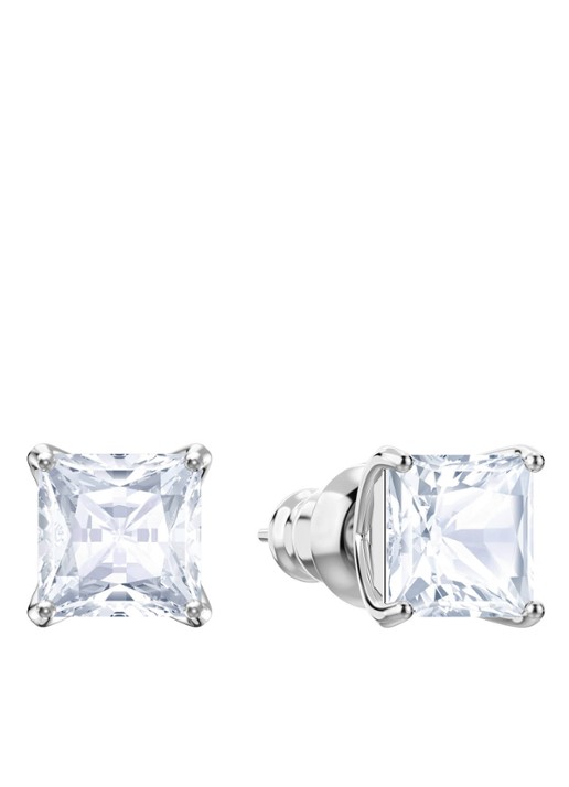 Swarovski Attract oorstekers met kristal - detail 3 zilver