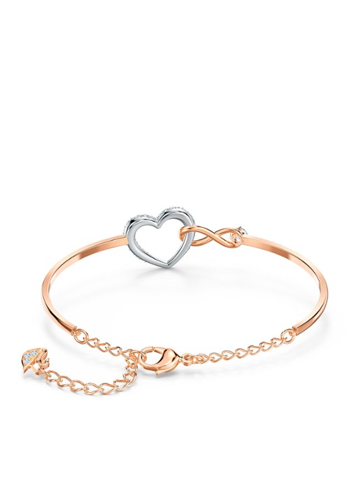 Swarovski Bangle met kristal - detail 3 roségoud
