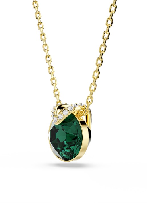 Swarovski Bella ketting met kristal - detail 2 goud