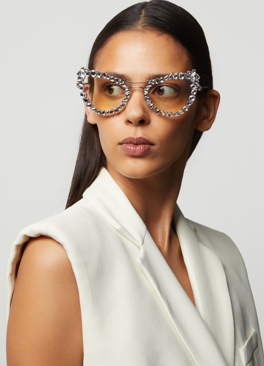 Swarovski Blauw licht filter bril SK7011 - voorkant 2 zilver