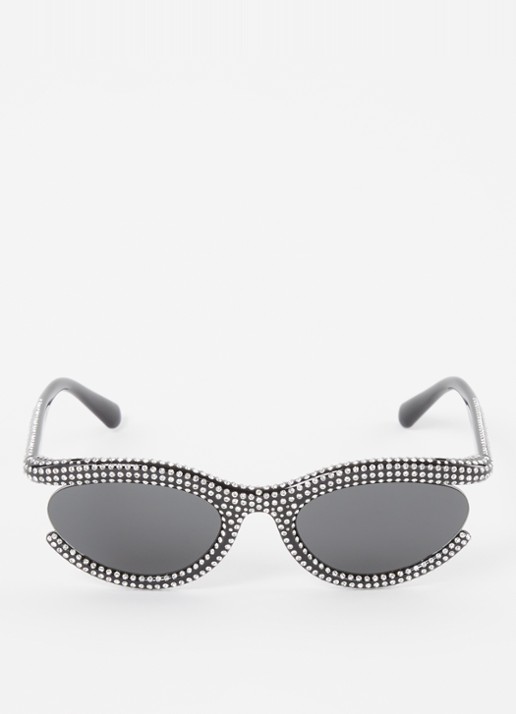 Swarovski Cat Eye zonnebril SK6006   - detail 3 zwart
