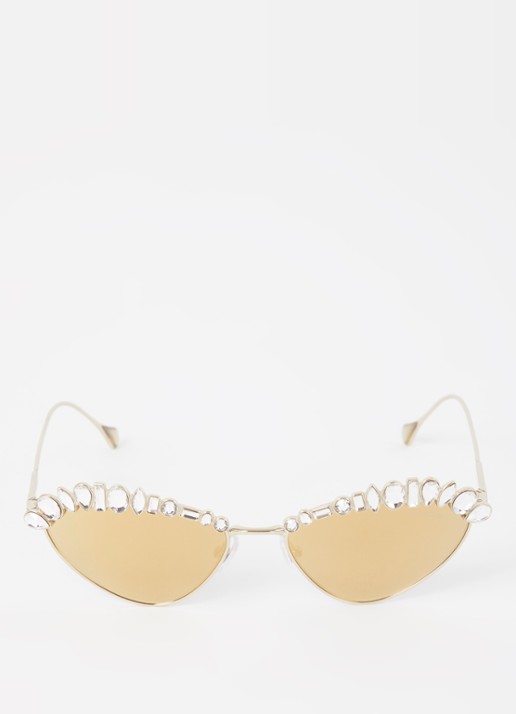 Swarovski Cat Eye zonnebril SK7009 - detail goud