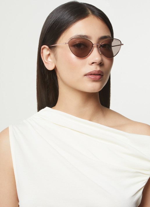 Swarovski Cat Eye zonnebril SK7014 - voorkant 2 roségoud